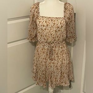 Trixxi/Francesca’s Red Micro Floral Mini Dress Medium *NWT*